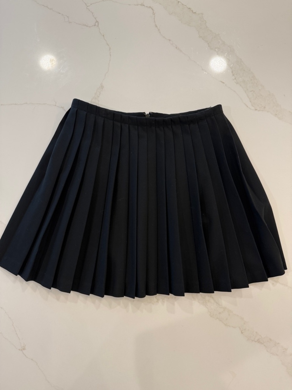 Sunday Best Black Pleated Mini Skirt